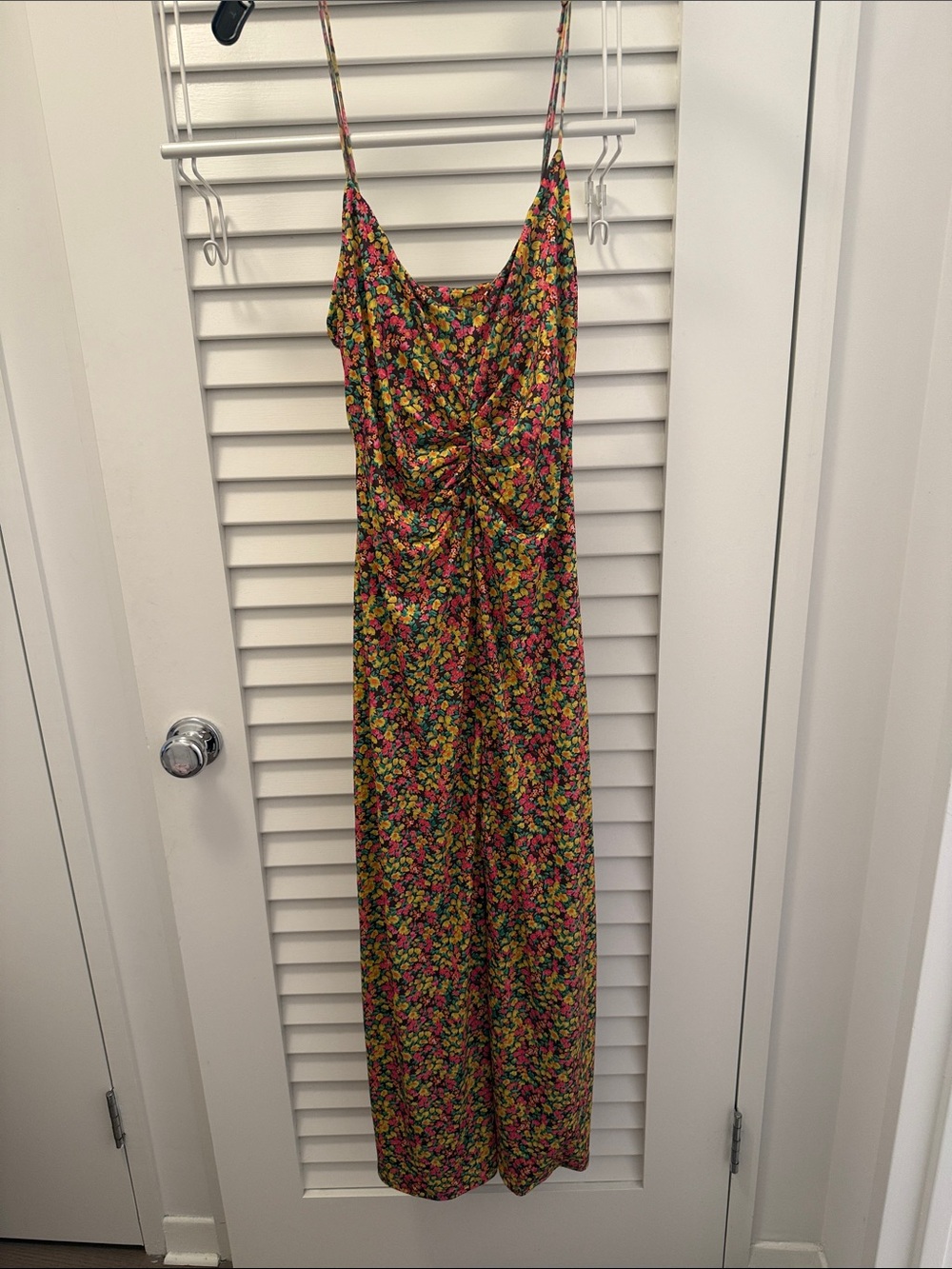 AFRM Floral Spaghetti-Strap Maxi Dress